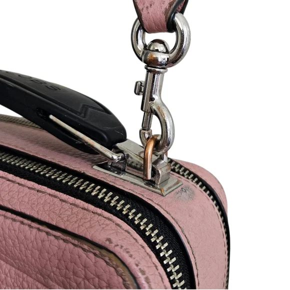 Marc Jacobs The Box 23 Pink Pebbled Leather Crossbody Handbag - Picture 7 of 13